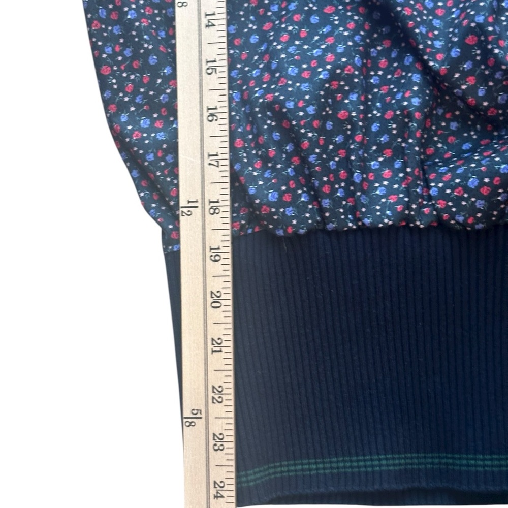 Jack + Avery Floral Blouson Top Women’s Medium - Picture 2 of 6